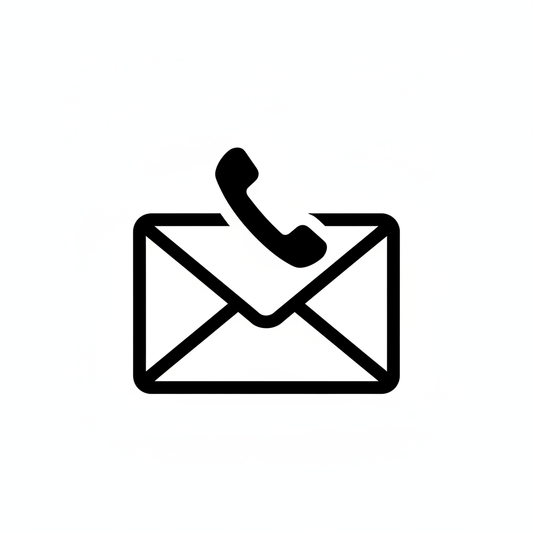 generate an medium size contact icon with bLACK AND WHITE COLOR